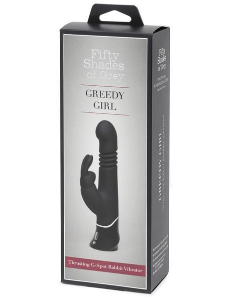 Fifty Shades Greedy Girl Thrusting 9" Rabbit Vibrator
