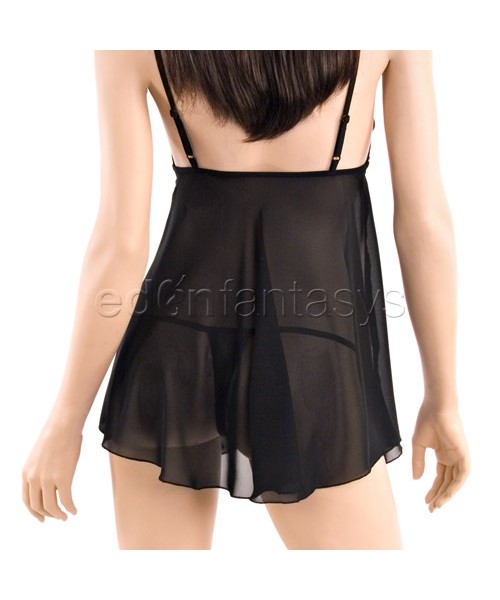 Fetish femme black babydoll