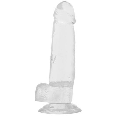 King Cock Clear 8 Suction Cup Dildo With Balls
