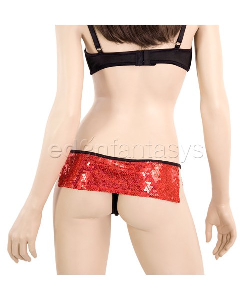 Sequined bra and skirt set