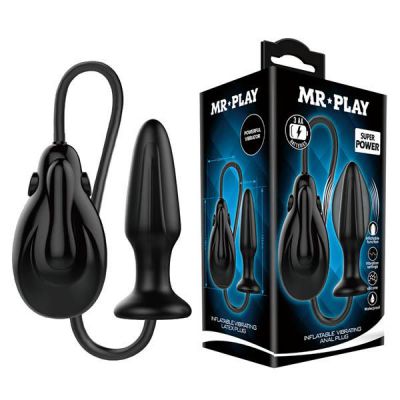 MR PLAY Inflatabe Vibrating Latex Plug