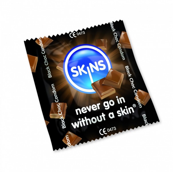 Skins Black Choc Condoms - 12 Skins