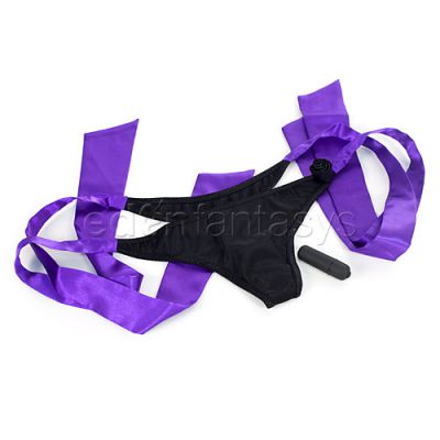 Black rose secret garden vibrating panties