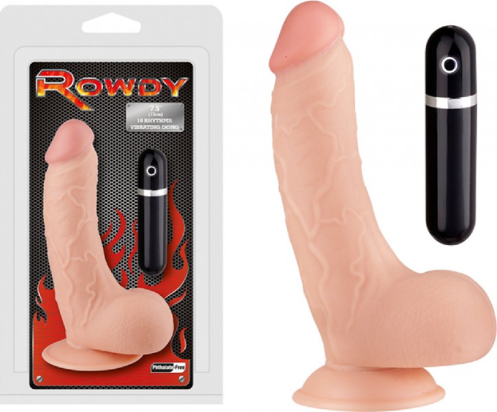 7.5" Vibrating Dong (Flesh)