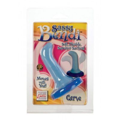 Sassy Bendi Butt Plug Curve Blue