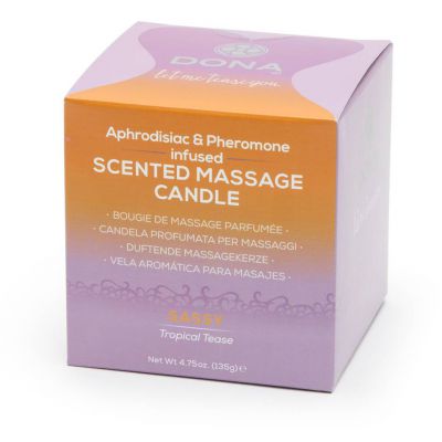 DONA Sassy Tropical Tease Pheromone Massage Candle 135g