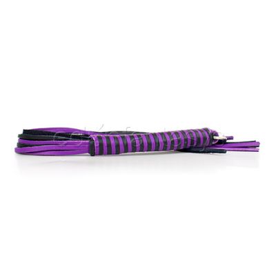 Hearts leather thong whip