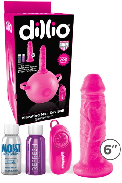 Pipedream Vibrating Inflatable Sex Ball with 6" Dildo