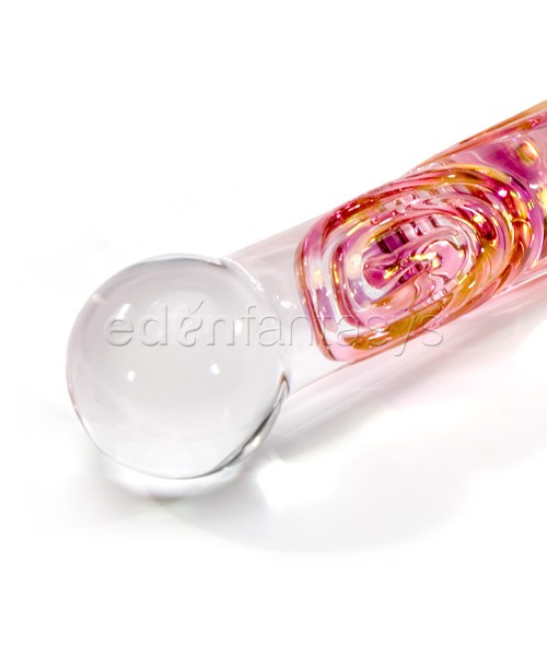 Gold fumed scribble swirl wand