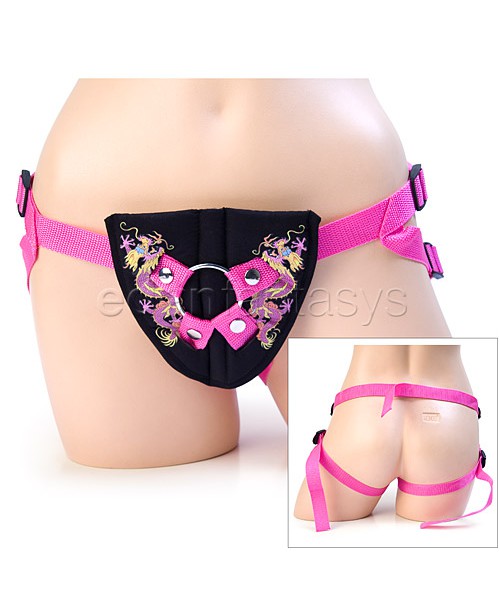 Inked restraints tattoo harness