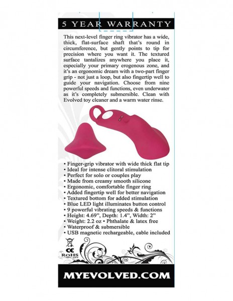 Evolved Frisky Finger 9 Function Silicone Finger Vibrator — image 6 of 6