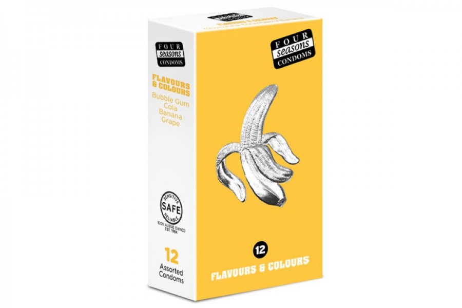 Four Seasons Flavours & Colours Condoms 12 pack