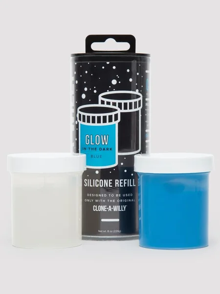 Clone-A-Willy Dark Blue Glow In the Dark Silicone Refill  — image 3 of 3