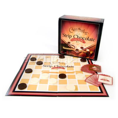 Strip chocolate checkers