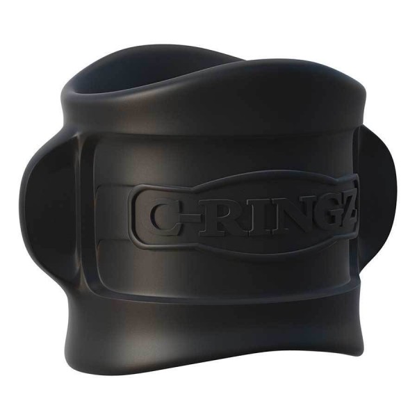 Black Silicone Ball Stretcher Sleeve by Fantasy C-Ringz
