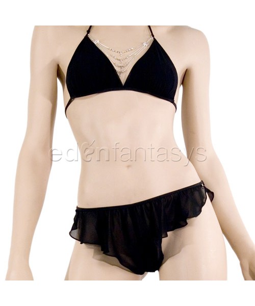 Black loungerie bralette set — image 3 of 4