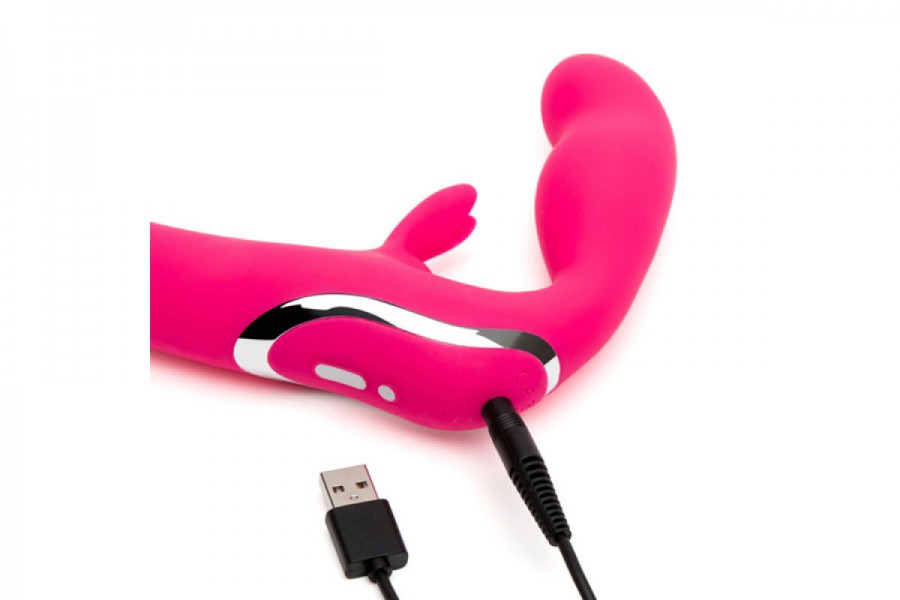 Happy Rabbit Strapless Strap On Rabbit Vibe