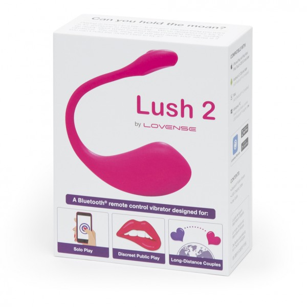 Lovense Lush 2 App Controlled Rechargeable Love Egg Vibrator