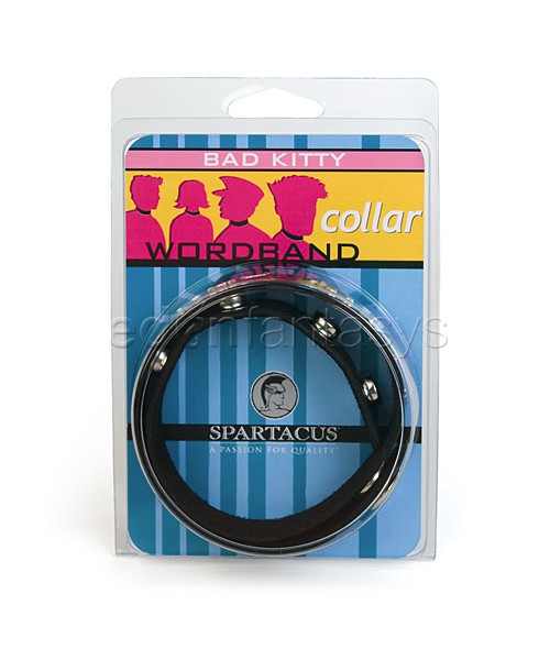 Bad kitty wordband collar