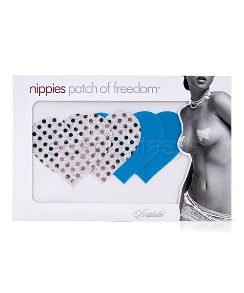 Something Blue heart pasties