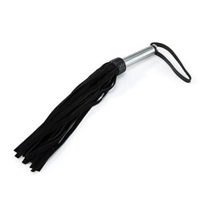 Leather flogger metal handle