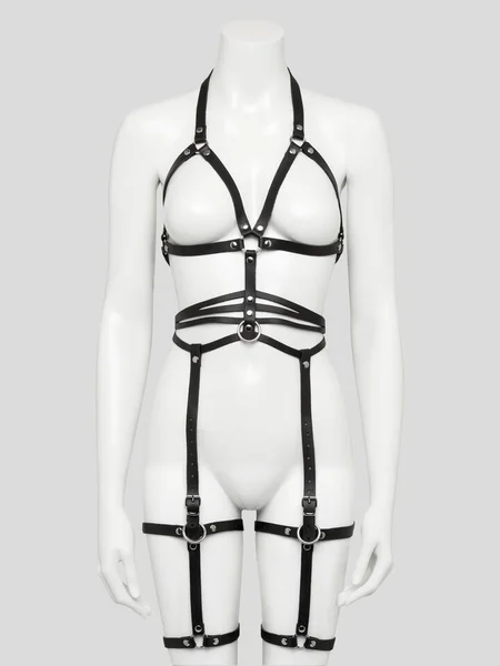 DOMINIX Deluxe Leather Full Body and Leg Harness — image 14 of 14