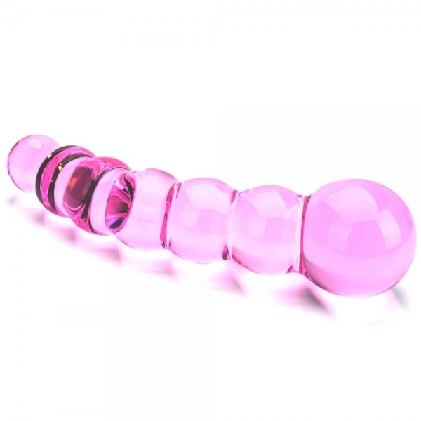 Spectrum Ribbed Glass Dildo