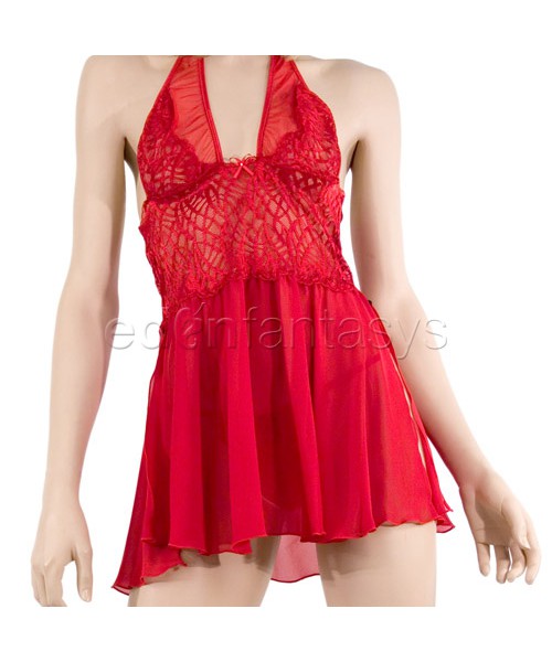Mosaic lace babydoll