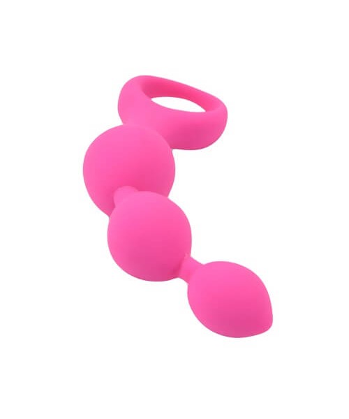 Loving Joy Triple Ripple Anal Beads-Pink — image 5 of 9