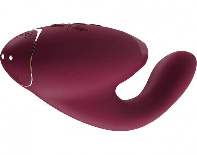 Womanizer Duo 8" Rabbit Vibrator with Pleasure Air Clitoral Stimulator