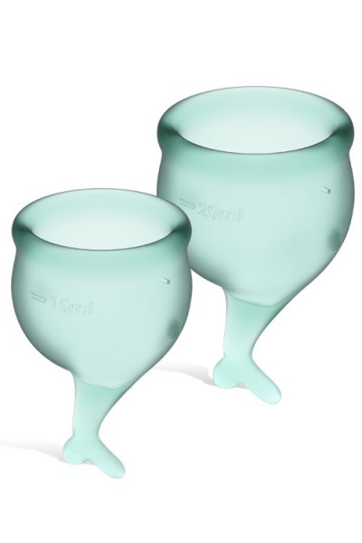 Satisfyer Feel Secure Silicone Menstrual Cups (2 Pce)