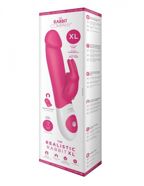 The Rabbit Company 9.8" USB-Rechargeable Realistic Rabbit XL Vibrator