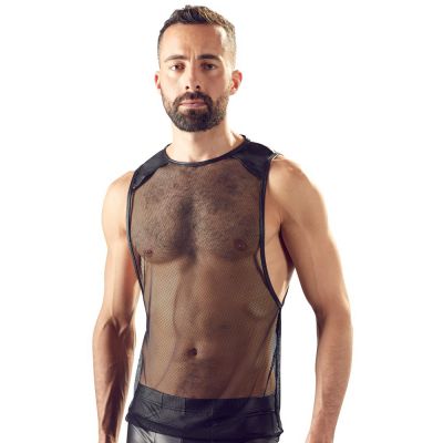 Svenjoyment Mens Black Net Shirt Large