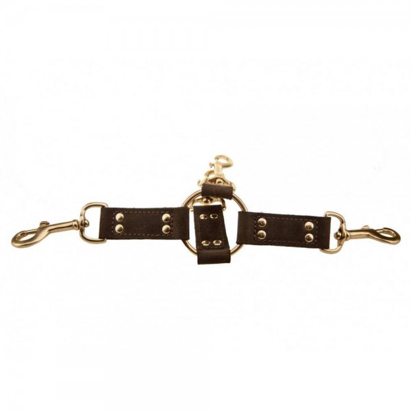 Bound Nubuck Leather 4-Way Hogtie