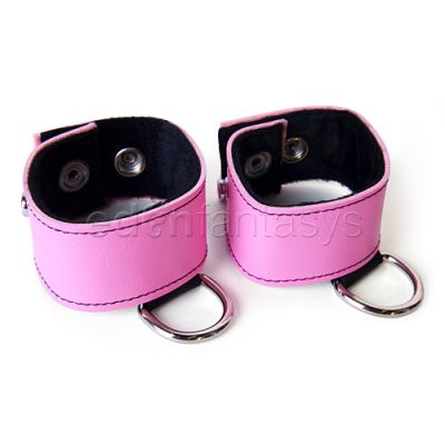 Blush wrist cuffs