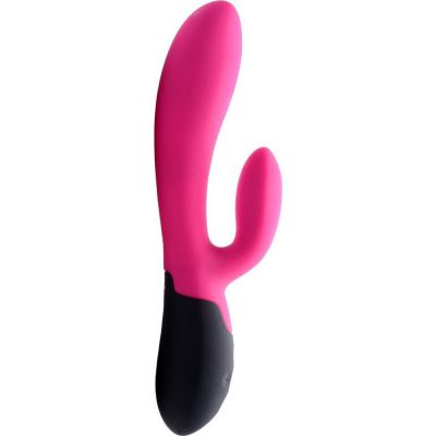 Self Heating Silicone Rechargeable Dual Stimulator