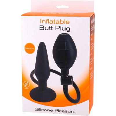 Inflatable Butt Plug Medium Black
