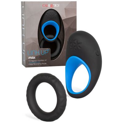 California Exotic Vibrating Textured Couples Ring With Bonus Ring