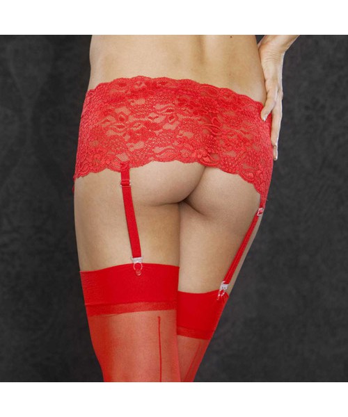 Red garter belt