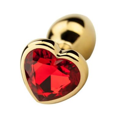 Precious Metals Heart Shaped Butt Plug Gold
