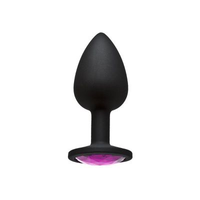 Booty Bling Jeweled Silicone Butt Plug Small Pink
