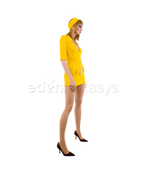 Yellow soda pop girl costume