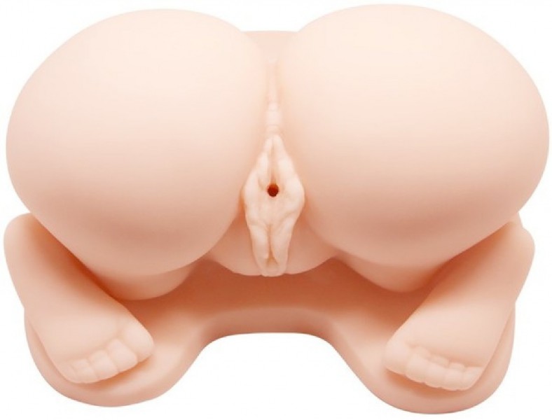 All Fours Vagina And Anal Stimulator (Flesh)