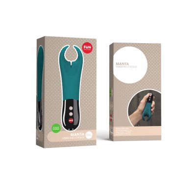 Fun Factory Manta 7 Vibrating Silicone Masturbator Couple s Toy