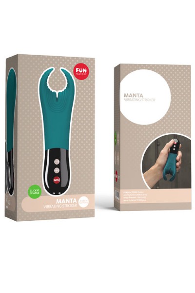 Fun Factory Manta 7" Vibrating Silicone Masturbator & Couple's Toy