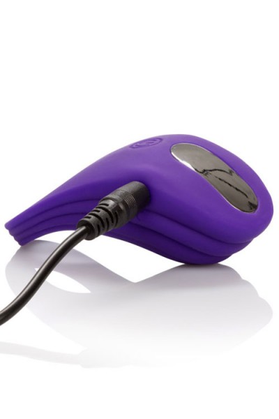 California Exotic USB-Rechargeable Vibrating Ridged Silicone Couples Cock Ring