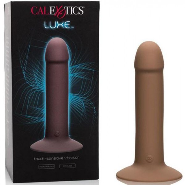 Luxe Touch-Sensitive Suction Cup Dildo Vibe