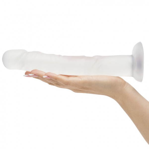 BASICS Clear Suction Cup Dildo 10 Inch