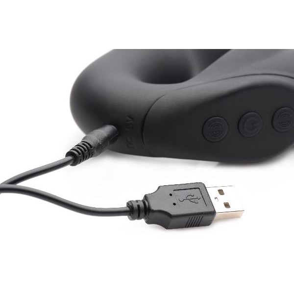 Evoke Rechargeable Vibrating Silicone Strapless Strap On
