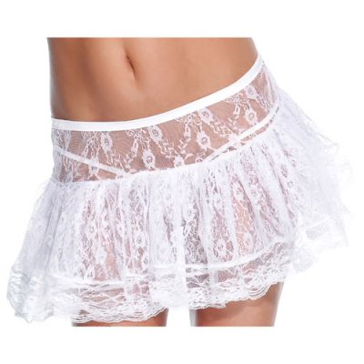 White lace petticoat